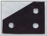 Pad, rubber/canvas, 'B' post mounting  -  TR4A, TR5-250-6