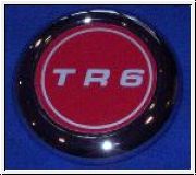 Badge Assembly 'TR6', hub cap centre  -  TR6