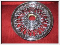 Wire Wheel, chromed, 5.5x15  -  AH, MGC, TR2-4A, TR5-250-6