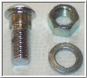 Bolt & Nut, chrome, fixing outer bumper   -   MGA, Sprite Midget