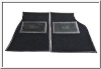 Footwell carpet mats, pair, black  -  AH BH BN2