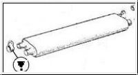 Clamp, 1.5'', silencer-tail pipe  -  AH BH BN4-BJ7