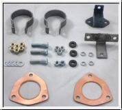 Front mounting kit exhaust system, s.s brackets - AH BH BJ8