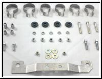 Rear mounting kit exhaust system, s.s brackets - AH BH BJ8