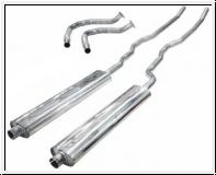 Sports exhaust system, stainless steel  -  AH BH BJ8