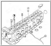 Valve guide, inlet/exhaust valve, 1st o/s - E S3 V12, pre-HE V12