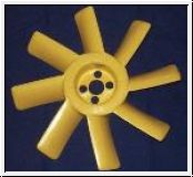 Fan, 8 blade, plastic (yellow)  -  TR5-250-6