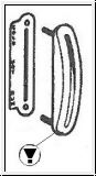 Choke lever escutcheon - E-Type S1 3.8/4.2