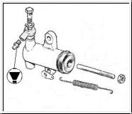 Entlüftungsschraube Kupplungsnehmerzylinder - E-Type S1/S2, MK2