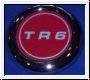 Badge Assembly 'TR6', hub cap centre  -  TR6