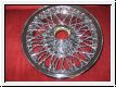 Wire Wheel, chromed, 4.0x13  -  Austin Healey, Sprite Midget