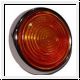 Flasher lamp lens & rim, amber  -  XK140/150, MK2/7-9, Daimler V