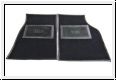 Footwell carpet mats, pair, black  -  AH BH BT7-BJ8