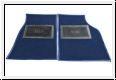Footwell carpet mats, pair, blue  -  AH BH BT7-BJ8