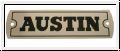 Metallplatte Schriftzug 'Austin'  -  AH BH BN4-BJ8