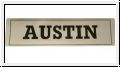 Schild, selbstklebend, Schriftzug 'Austin'  -  AH BH BN4-BJ8