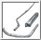 Exhaust system, complete, stainless steel  -  AH BH BN1-BN2