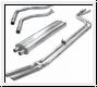 Exhaust system, complete, stainless steel  -  AH BH BN4-BJ7