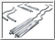 Exhaust system, complete, stainless steel  -  AH BH BJ8