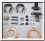 Front mounting kit exhaust system, s.s brackets - AH BH BJ8