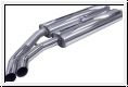 Side exhaust system, stainless steel  -   AH BH BJ8