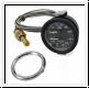 Oil/water gauge, lbs./degree C., black face, outright - AH BH