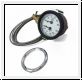 Oil/water gauge, lbs./degree C., white face, outright - AH BH