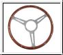 Steering wheel Derrington style, mahogany - AH BH BN1-BJ8