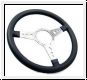 Steering wheel Moto Lita, 15'', leather drilled - AH BH BN1-BJ8