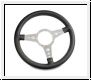Steering wheel Moto Lita, 14'', leather drilled - AH BH BN1-BJ8