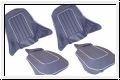 Seat cover set, front, leather, H  -  AH BH BN1-BN4