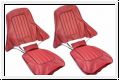 Seat cover set, front, leather, K  -  AH BH BN1-BN4