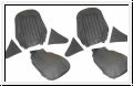 Seat cover set, front, leather, A  -  AH BH BN6-BJ7