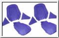 Seat cover set, front, leather, B  -  AH BH BN6-BJ7