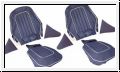 Seat cover set, front, leather, H  -  AH BH BN6-BJ7