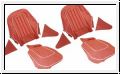 Seat cover set, front, leather, J  -  AH BH BN6-BJ7