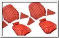 Seat cover set, front, leather, K  -  AH BH BN6-BJ7