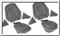 Seat cover set, front, leather, G  -  AH BH BN6-BJ7