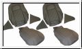 Seat cover set, front, leather, A  -  AH BH BJ8