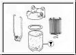 Glasbehälter Kraftstofffilter - XK, E-Type S1/S2, MK2, Diverse